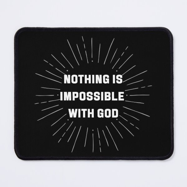 Item preview, Nothing Is Impossible With God Typography | Faith Quote | designed and sold by Inner Voice Design.