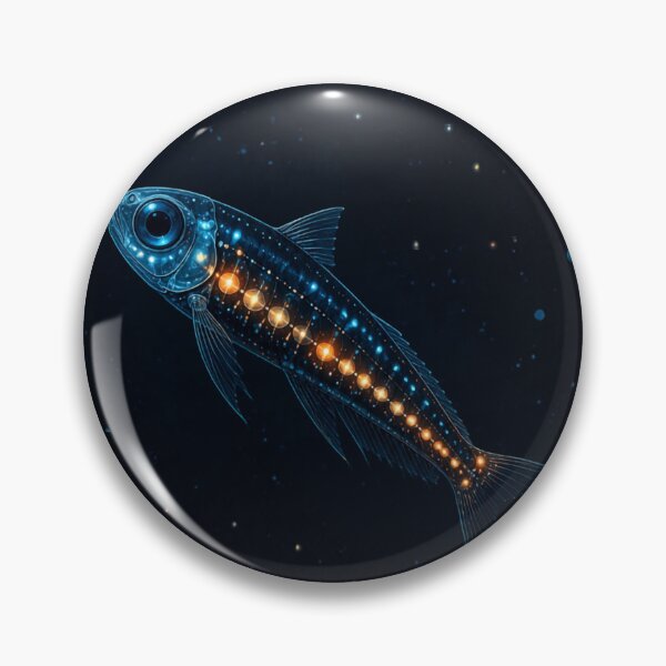 Item preview, Bioluminescent Lanternfish | Deep Sea Glow Ocean Illustration designed and sold by @SHINTOSARTSTORE.