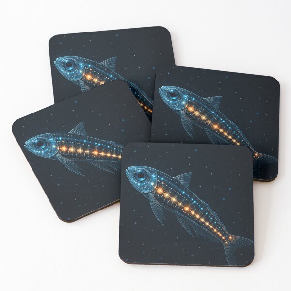 Item preview, Bioluminescent Lanternfish | Deep Sea Glow Ocean Illustration designed and sold by @SHINTOSARTSTORE.