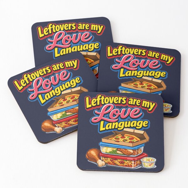 Item preview, Leftovers Are My Love Language Funny Thanksgiving Food Pun designed and sold by DeliaDesignsCo.
