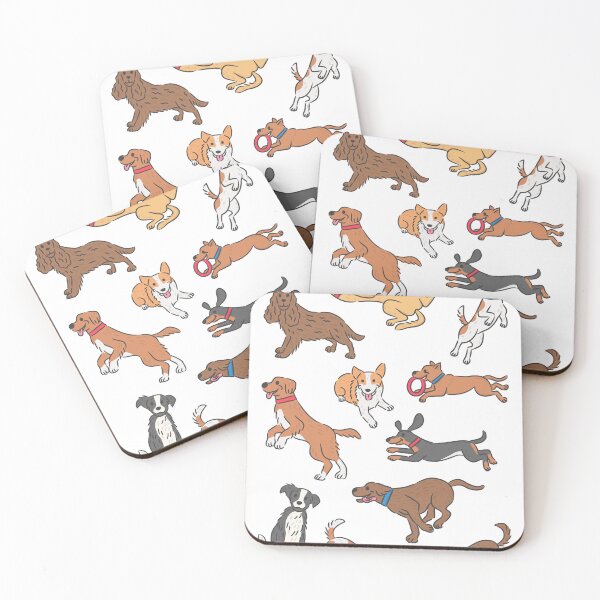 Item preview, Playful Dogs and Happy Puppies Pattern. designed and sold by monkik.