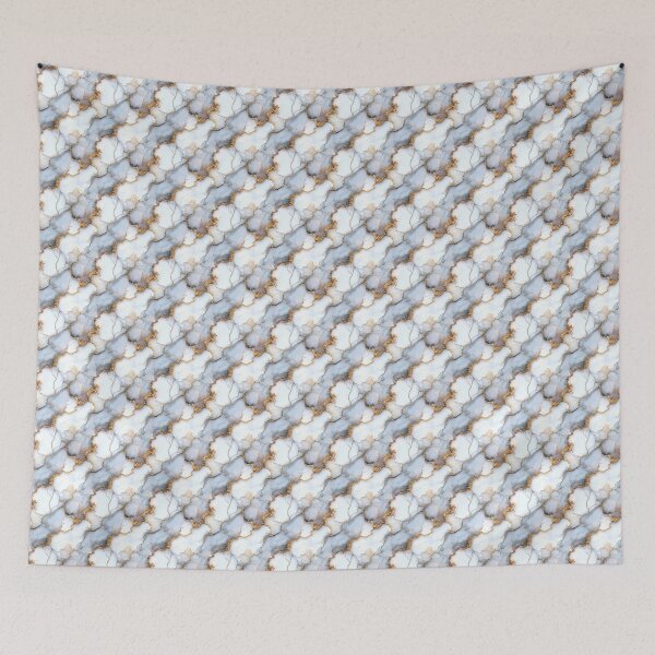 Item preview, White and Gold Marble Pattern  designed and sold by LouieVanille.