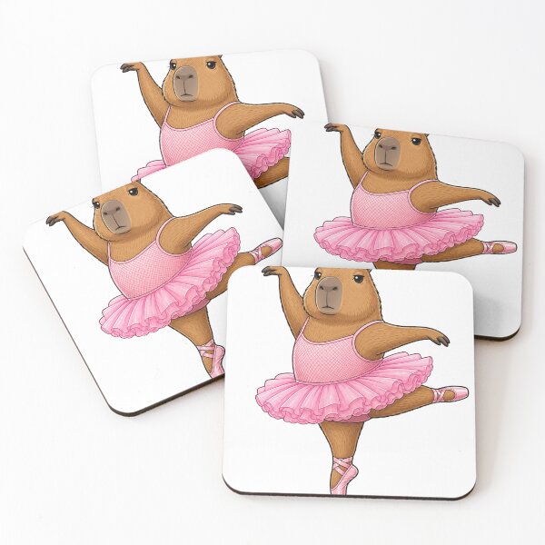 Item preview, Funny Capybara Ballerina Cute Tutu Dancing Animal designed and sold by Uniqueauraaprints.