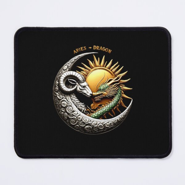 Item preview, Aries & Dragon Zodiac Celestial Seal - Vintage Enamel Metal Sign Design designed and sold by Shift-Bloom.