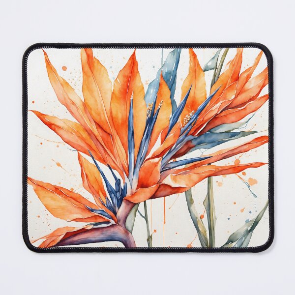 Item preview, Bird of Paradise Watercolor Painting designed and sold by RawNaturePrints.
