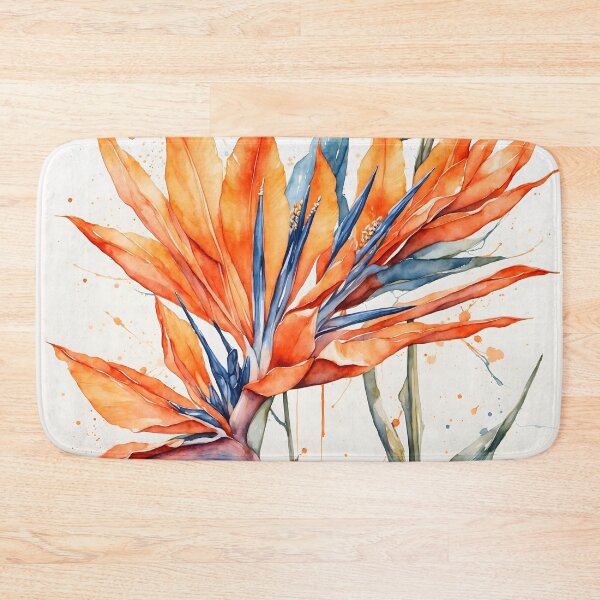 Item preview, Bird of Paradise Watercolor Painting designed and sold by RawNaturePrints.