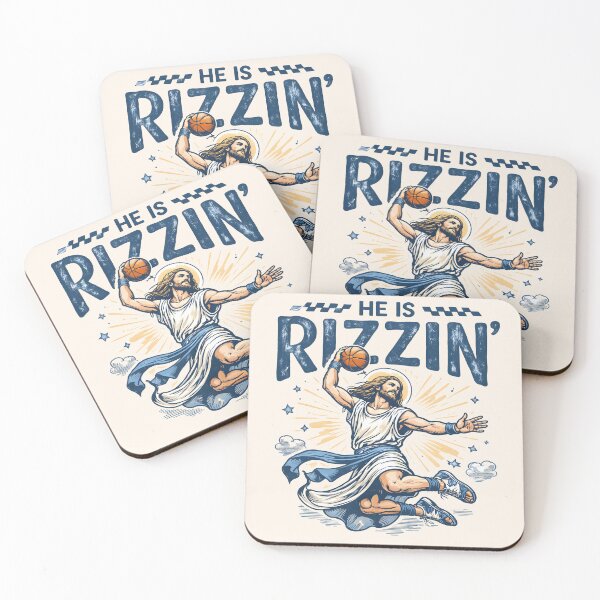 Item preview, Funny Basketball Jesus He Is Rizzin' designed and sold by legendaryskins.