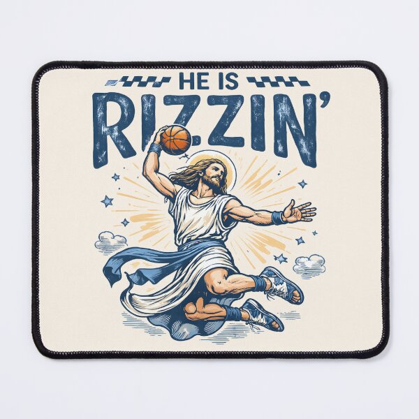 Item preview, Funny Basketball Jesus He Is Rizzin' designed and sold by legendaryskins.