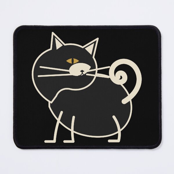 Item preview, Elegant Black Cat with Golden Eye – Minimalist Feline Art designed and sold by WORN.THOUGHTS.