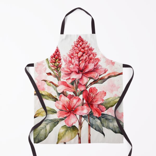 Item preview, Tropical Ginger Flower Watercolor Painting designed and sold by RawNaturePrints.