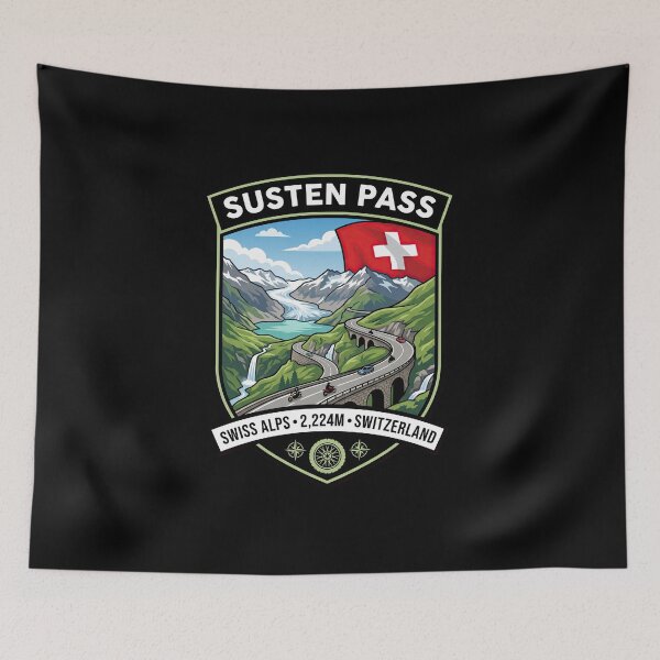Item preview, Susten Pass Scenic Swiss Alps Artwork designed and sold by enzoade.