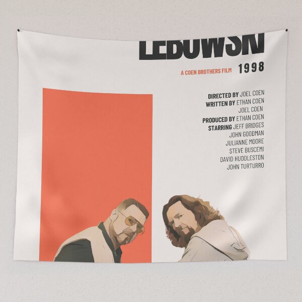 Item preview, The Big Lebowski Original Custom Vintage Movie Poster Wall Art designed and sold by Cool Robot Bro..