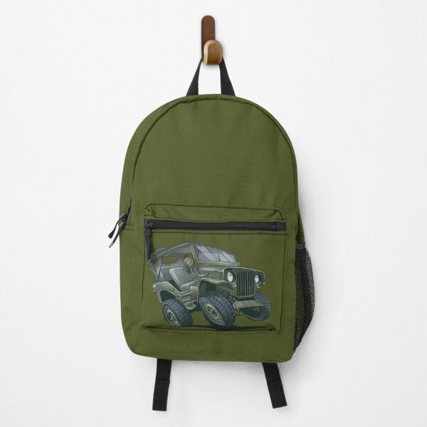 Item preview, Willys MB with convertible top – Cartoon illustration designed and sold by IDGY_de.