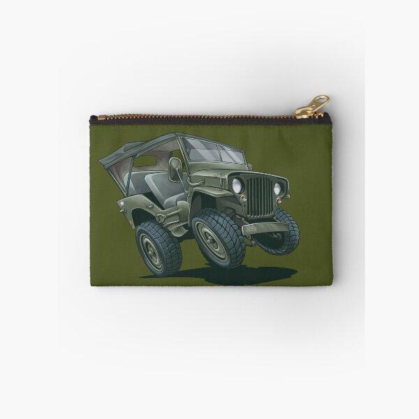 Item preview, Willys MB with convertible top – Cartoon illustration designed and sold by IDGY_de.