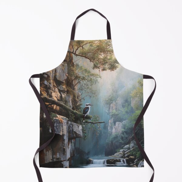 Item preview, A Kookaburra perched near waterfalls, Birds in Motion designed and sold by CDC40.