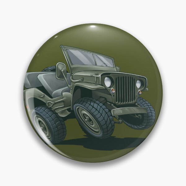Item preview, Willys MB – Cartoon Off-road vehicle illustration designed and sold by IDGY_de.