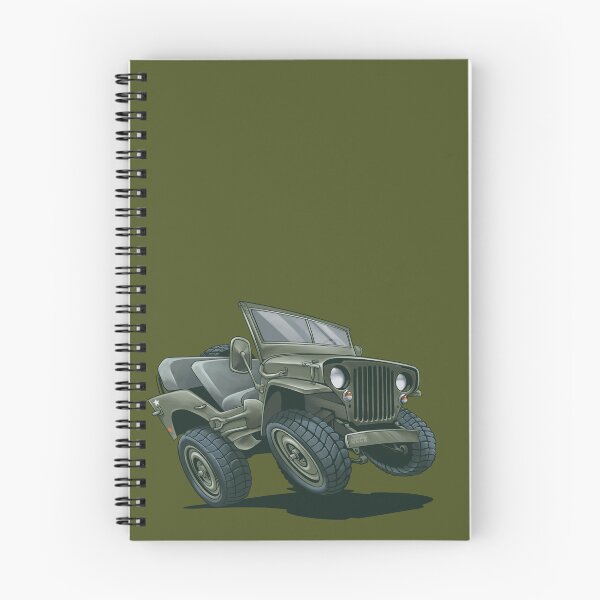 Item preview, Willys MB – Cartoon Off-road vehicle illustration designed and sold by IDGY_de.