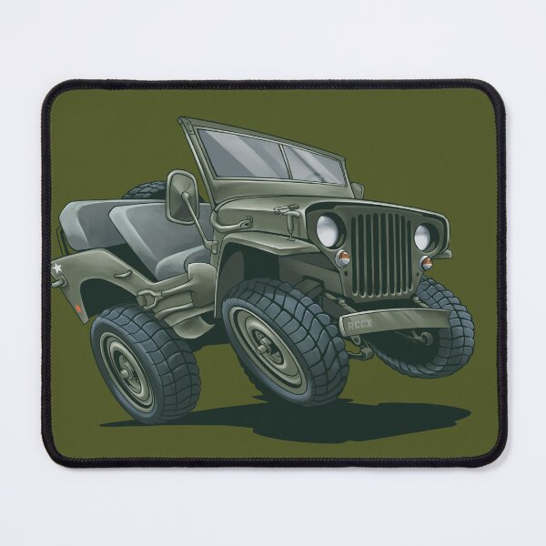 Item preview, Willys MB – Cartoon Off-road vehicle illustration designed and sold by IDGY_de.