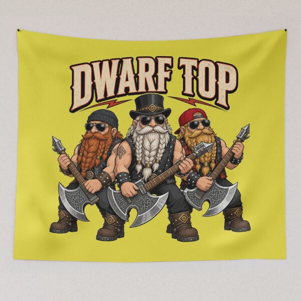 Item preview, Dwarf Top - Blues Rock Medieval Bearded Warriors designed and sold by Dice_Goblin_Studio.