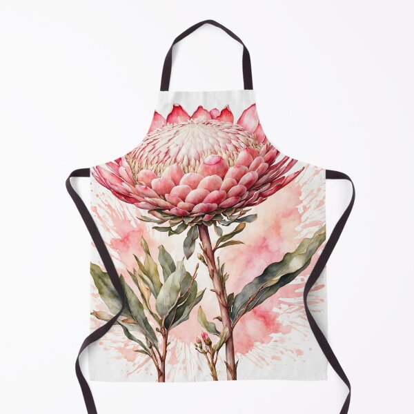 Item preview, Protea Flower Watercolor Painting designed and sold by RawNaturePrints.