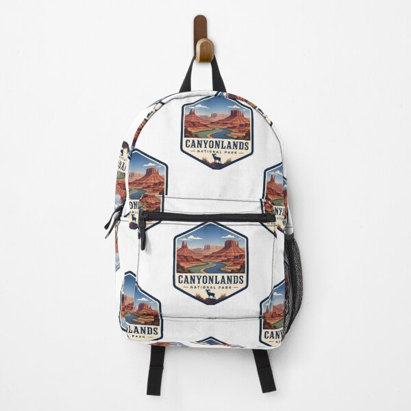 Item preview, Canyonlands National Park Vintage Hiking Travel Badge designed and sold by TravelersGems.