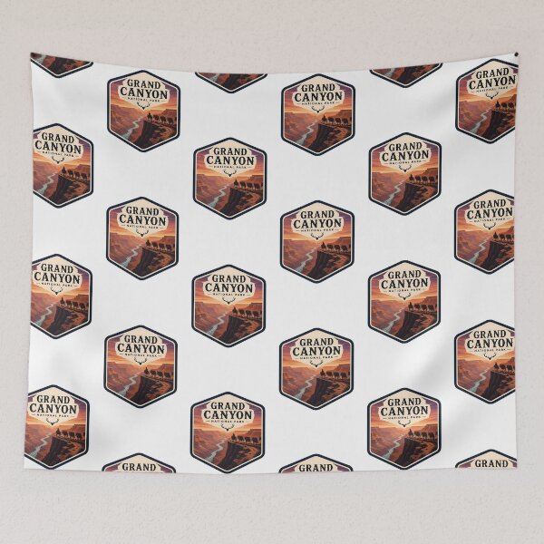 Item preview, Grand Canyon National Park Vintage Hiking Travel Badge designed and sold by TravelersGems.