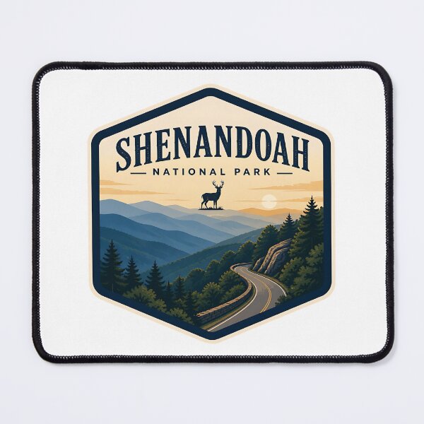 Item preview, Shenandoah National Park Vintage Hiking Travel Badge designed and sold by TravelersGems.