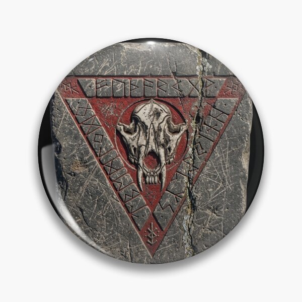 Item preview, Runestone Wolf Moon Elder Futhark Runes designed and sold by darudcraft.