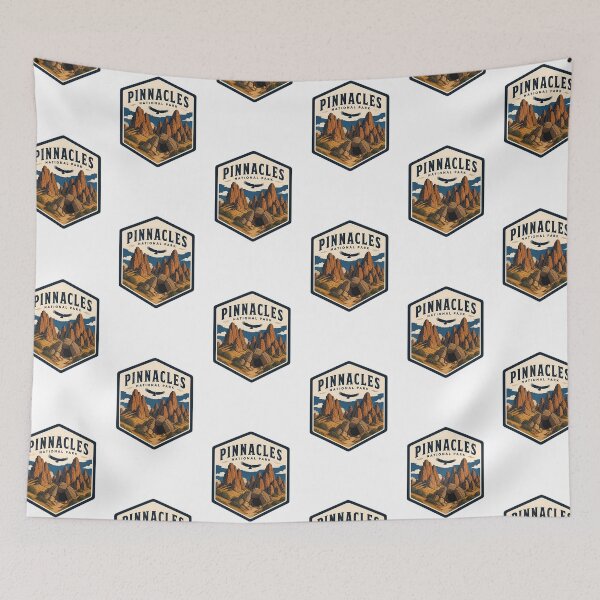 Item preview, Pinnacles National Park Vintage Hiking Travel Badge designed and sold by TravelersGems.
