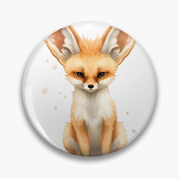 Item preview, Fennec Fox Watercolor Painting designed and sold by RawNaturePrints.