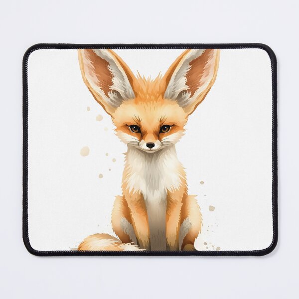 Item preview, Fennec Fox Watercolor Painting designed and sold by RawNaturePrints.