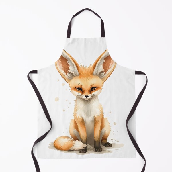 Item preview, Fennec Fox Watercolor Painting designed and sold by RawNaturePrints.