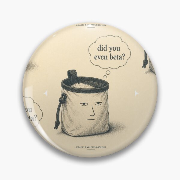 Item preview, Chalk Bag Philosopher Funny Climbing Illustration Tee Sticker Bouldering Gift designed and sold by sharifex.