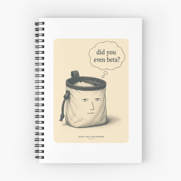 Item preview, Chalk Bag Philosopher Funny Climbing Illustration Tee Sticker Bouldering Gift designed and sold by sharifex.