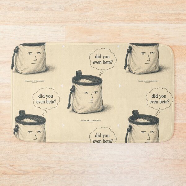 Item preview, Chalk Bag Philosopher Funny Climbing Illustration Tee Sticker Bouldering Gift designed and sold by sharifex.