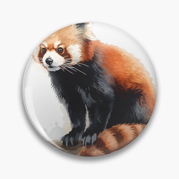 Item preview, Red Panda Watercolor Painting designed and sold by RawNaturePrints.