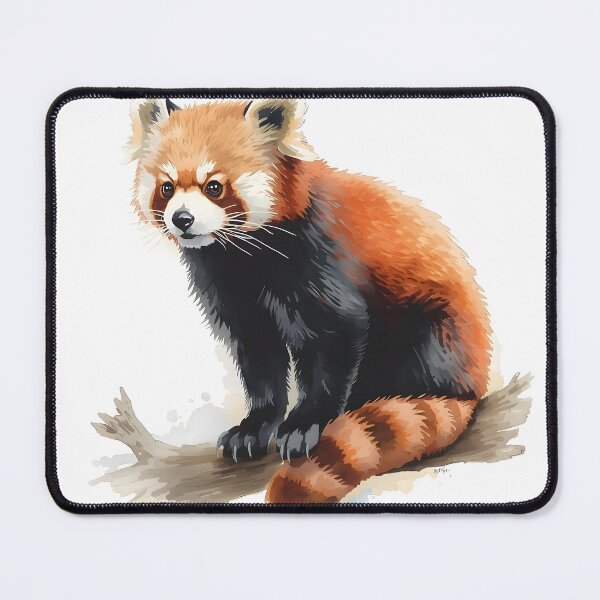 Item preview, Red Panda Watercolor Painting designed and sold by RawNaturePrints.