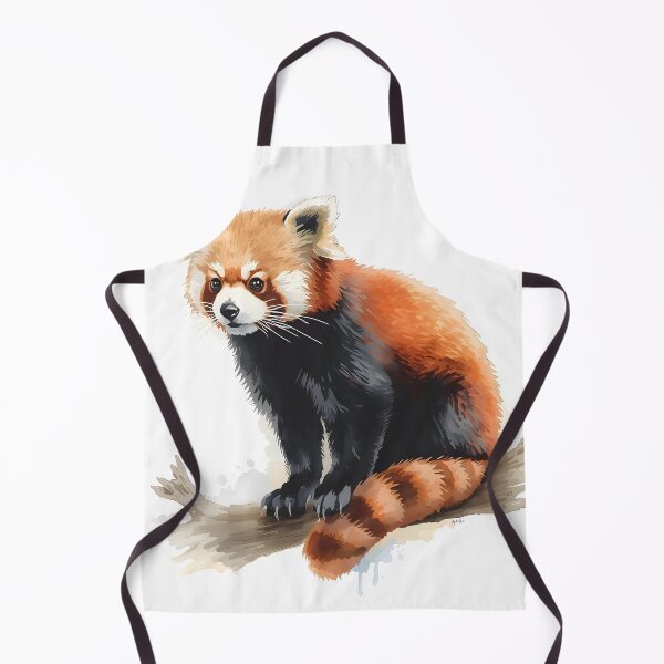 Item preview, Red Panda Watercolor Painting designed and sold by RawNaturePrints.