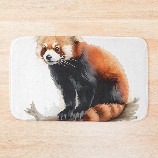 Item preview, Red Panda Watercolor Painting designed and sold by RawNaturePrints.