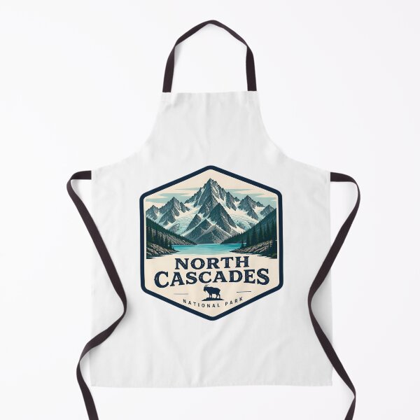 Item preview, North Cascades National Park Vintage Hiking Travel Badge designed and sold by TravelersGems.