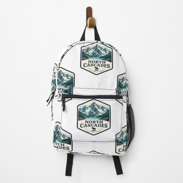 Item preview, North Cascades National Park Vintage Hiking Travel Badge designed and sold by TravelersGems.