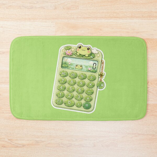 Item preview, Cute Frog Lily Pad Calculator Sticker designed and sold by Christiana-Art.