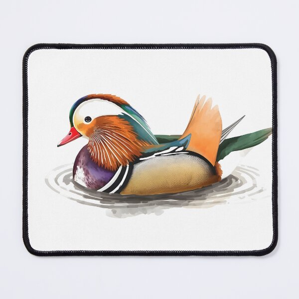 Item preview, Mandarin Duck Watercolor Painting designed and sold by RawNaturePrints.