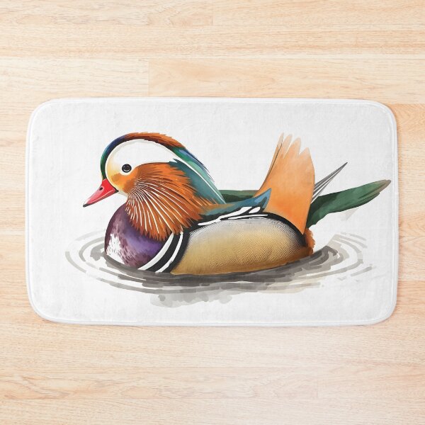 Item preview, Mandarin Duck Watercolor Painting designed and sold by RawNaturePrints.