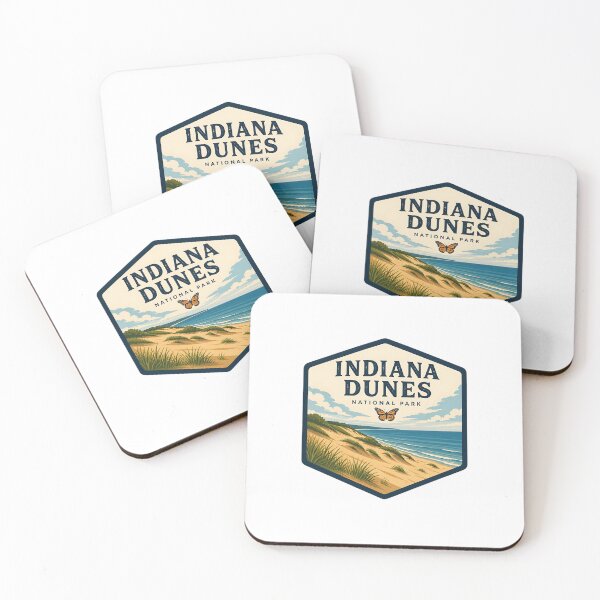 Item preview, Indiana Dunes National Park Vintage Travel Badge designed and sold by TravelersGems.