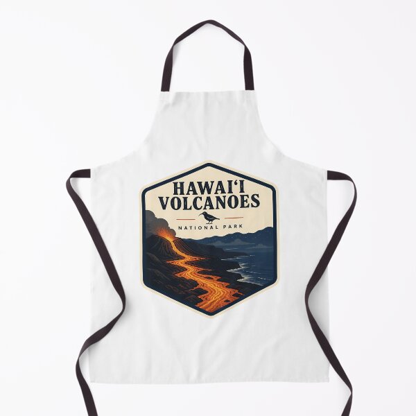 Item preview, Hawaii Volcanoes National Park Vintage Hiking Travel Badge designed and sold by TravelersGems.