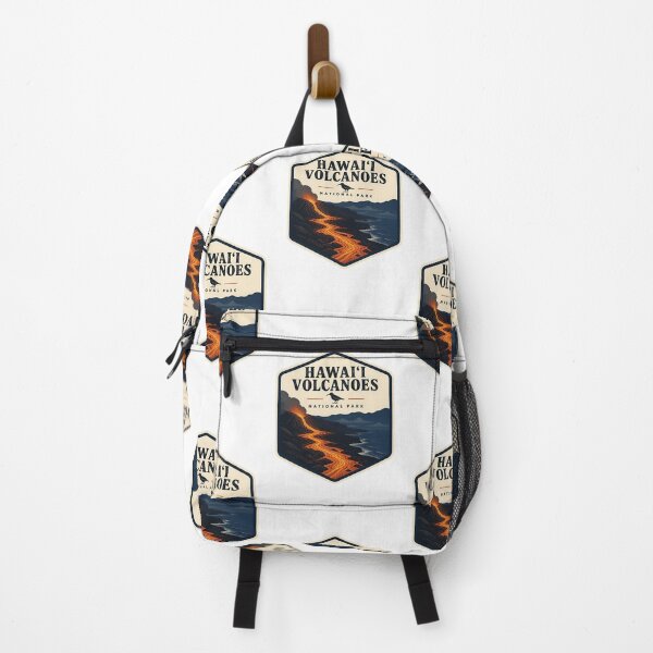 Item preview, Hawaii Volcanoes National Park Vintage Hiking Travel Badge designed and sold by TravelersGems.