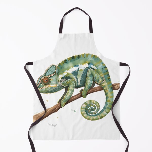 Item preview, Chameleon Watercolor Painting designed and sold by RawNaturePrints.