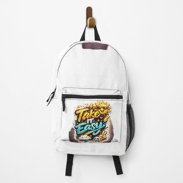 Item preview, Take It Easy Retro Graffiti Sticker designed and sold by Stickershutter.