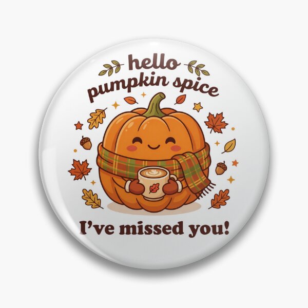 Item preview, Copy of Hello Pumpkin Spice Autumn Mug Art designed and sold by Tin Robot Co..